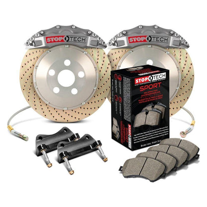 StopTech Trophy Sport Front BBK w/STR-60 Caliper and 355x32 2pc Rotors | 2015-2017 Volkswagen MK7 GTI (83.895.6700.R)