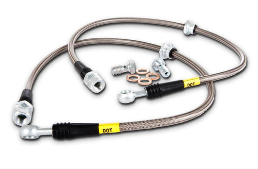 Stoptech Stainless Steel Braided Rear Brake Lines | 2002-2007 Subaru Impreza WRX STi (950.47501)