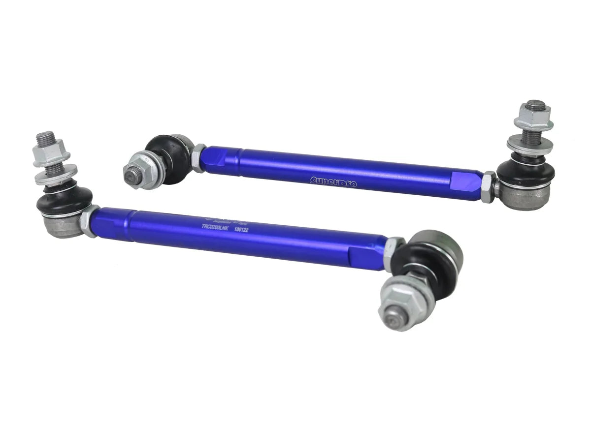 SuperPro Front Sway Bar Link Kit - Heavy Duty Adjustable | Multiple Fitments (TRC12245)