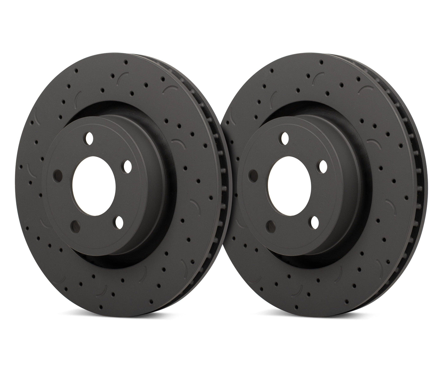 Hawk Talon 1993 Subaru Impreza Base Sedan / FWD Drilled and Slotted Front Brake Rotor Set