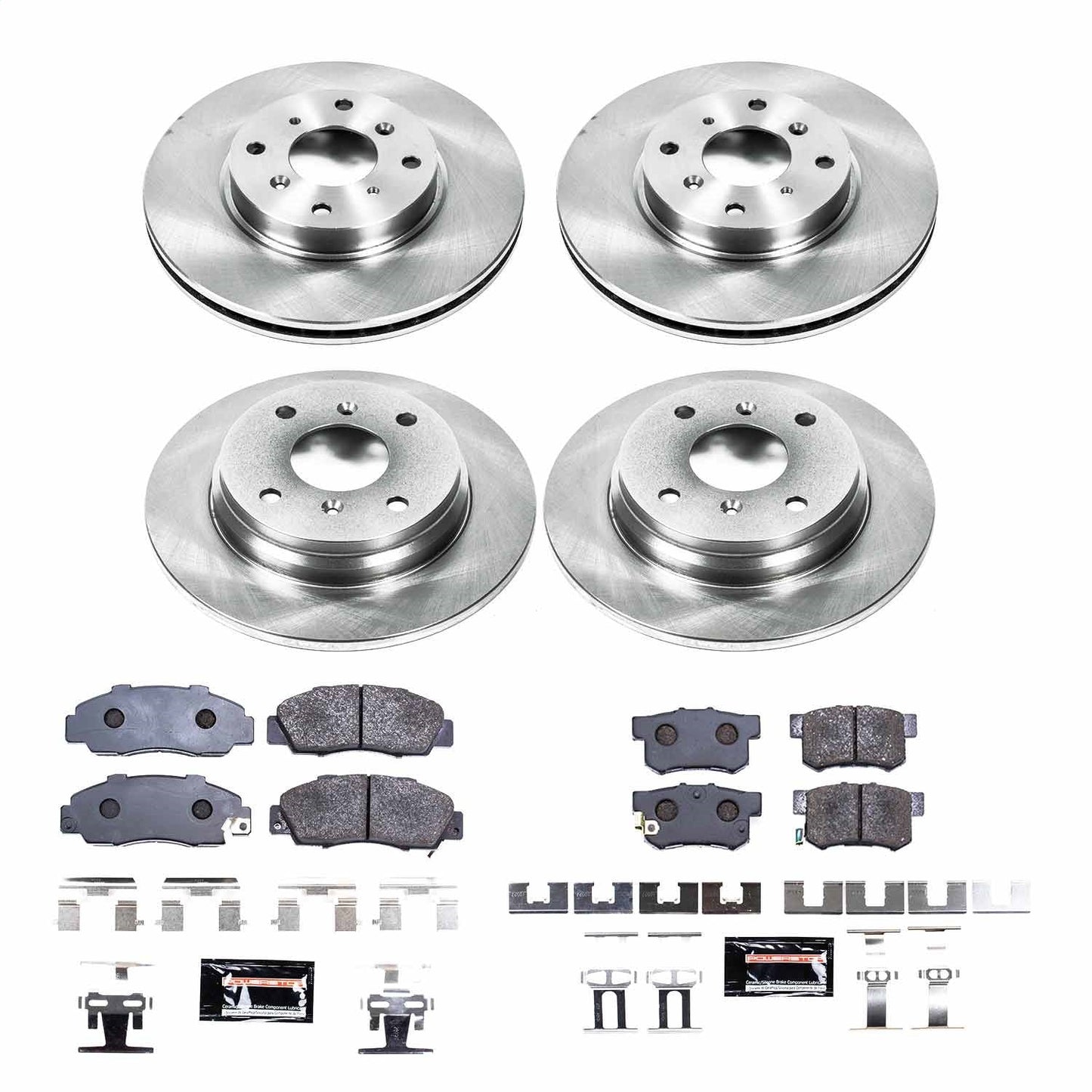 PowerStop 93-96 Honda Prelude Front & Rear Track Day Brake Kit (TDBK1038)
