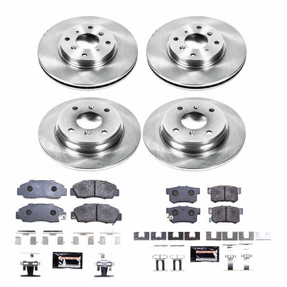 PowerStop 93-96 Honda Prelude Front & Rear Track Day Brake Kit (TDBK1038)