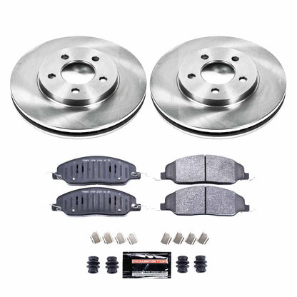 PowerStop 05-10 Ford Mustang Front Track Day Brake Kit (TDBK1382)