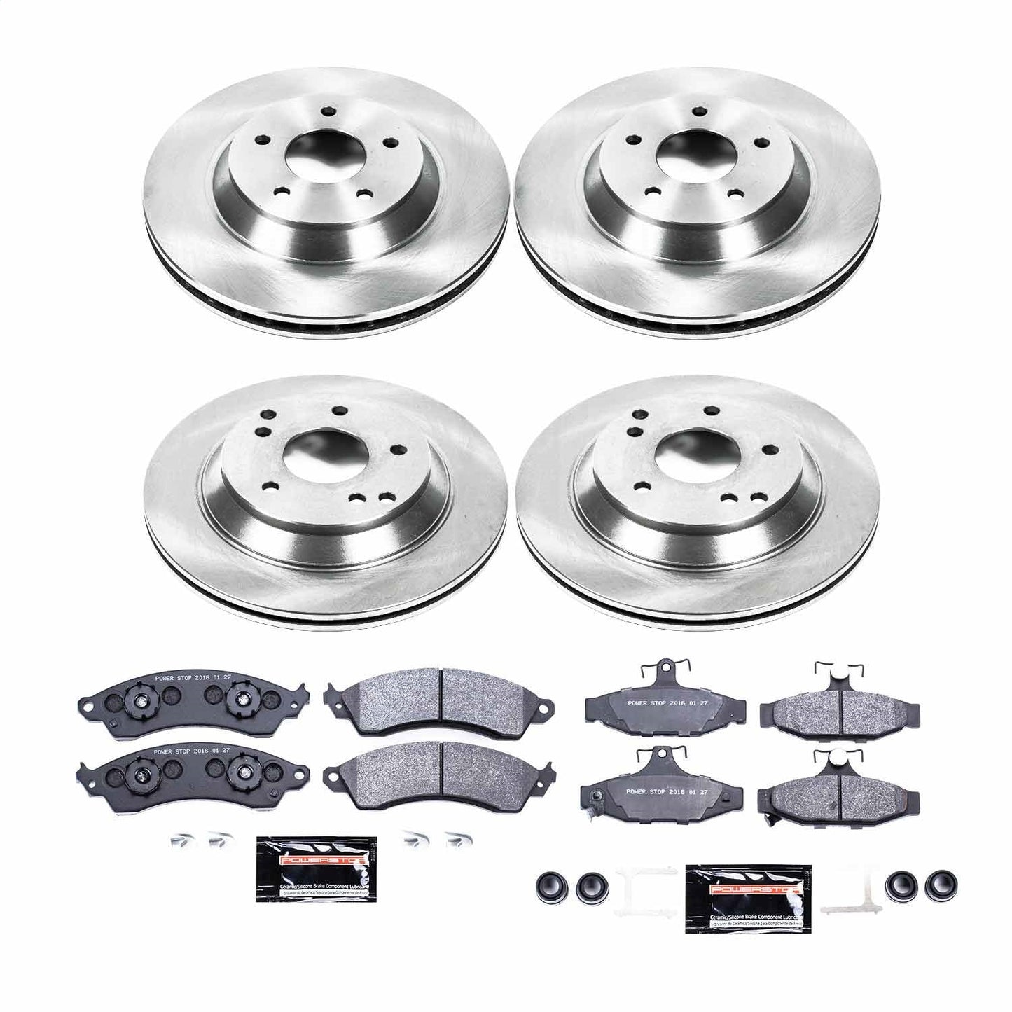 PowerStop 88-96 Chevrolet Corvette Front & Rear Track Day Brake Kit (TDBK1528)