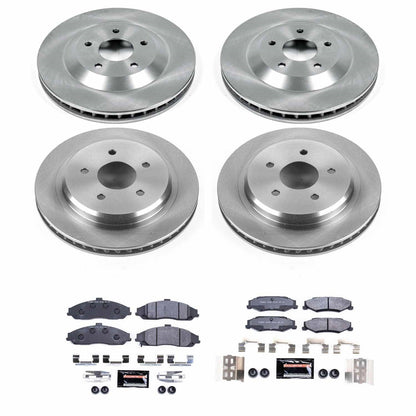 PowerStop 2004 Cadillac XLR Front & Rear Track Day Brake Kit (TDBK1560)