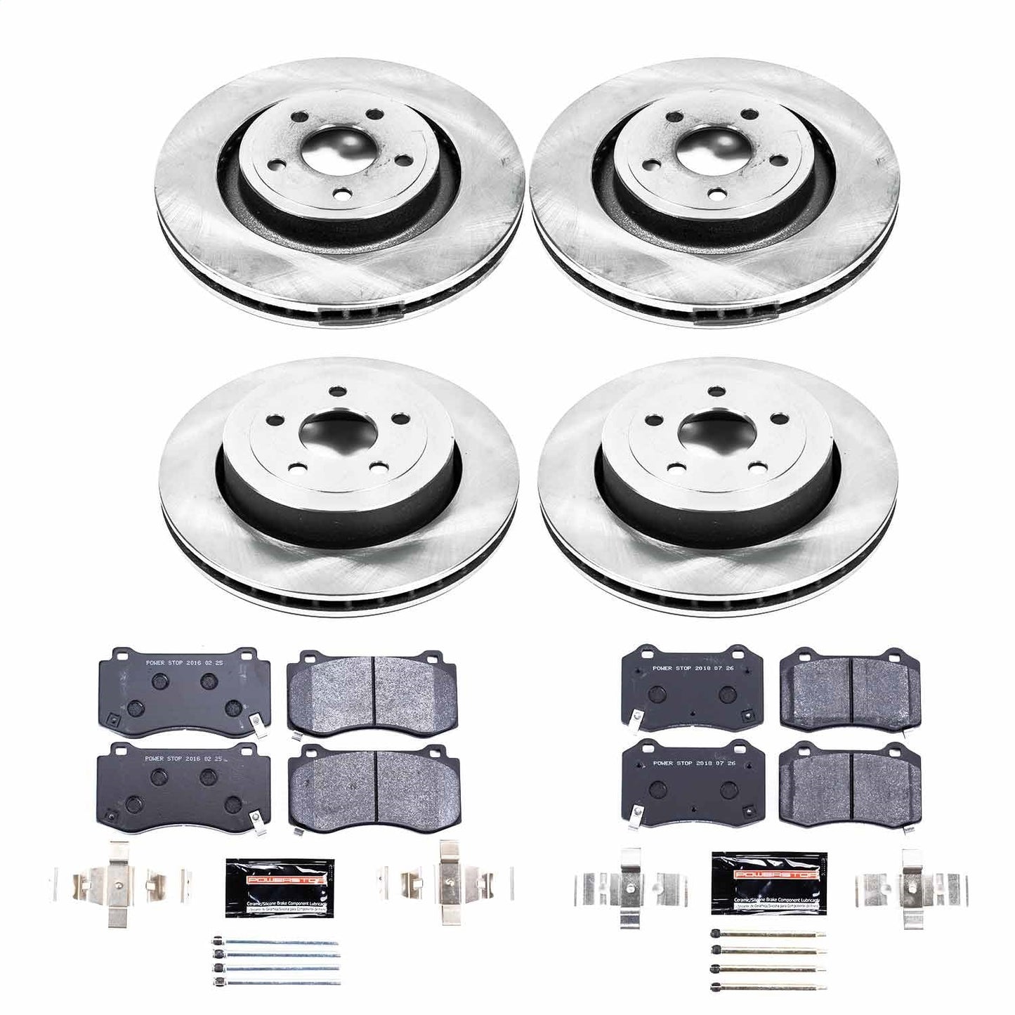 PowerStop 06-10 Jeep Grand Cherokee Front & Rear Track Day Brake Kit (TDBK2876)