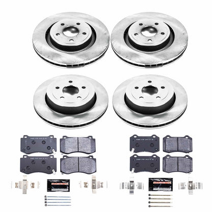 PowerStop 06-10 Jeep Grand Cherokee Front & Rear Track Day Brake Kit (TDBK2876)