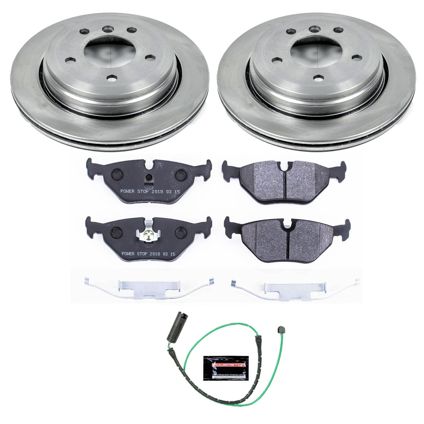 PowerStop 01-05 BMW 325xi Rear Track Day Brake Kit (TDBK2970)