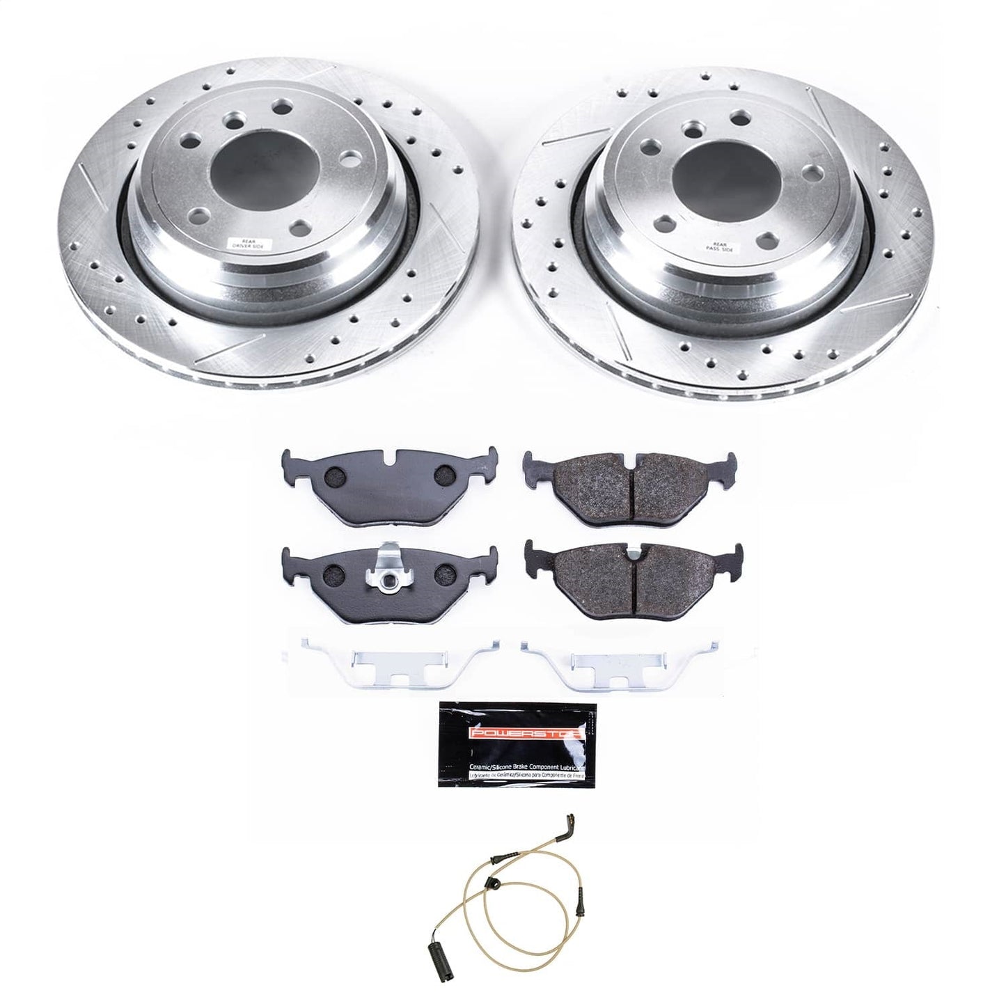 PowerStop 99-03 BMW 540i Rear Track Day Brake Kit (TDBK3126)