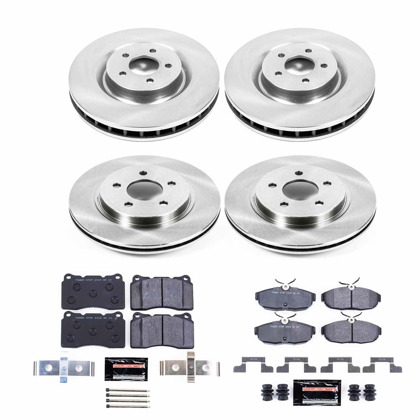 PowerStop 07-11 Ford Mustang Front & Rear Track Day Brake Kit (TDBK4042)