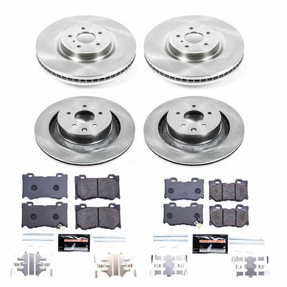 PowerStop 08-13 Infiniti G37 Front & Rear Track Day Brake Kit (TDBK4138)
