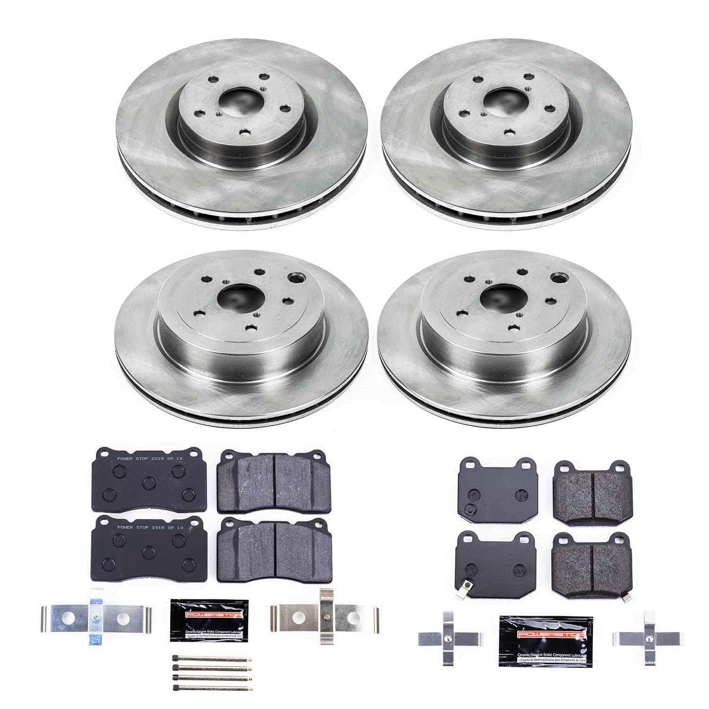 PowerStop 08-14 Subaru Impreza Front & Rear Track Day Brake Kit (TDBK4490)