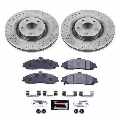 PowerStop 06-09 Cadillac XLR Front Track Day Brake Kit (TDBK5158)