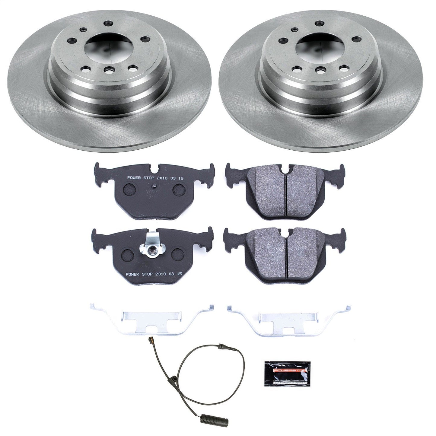 PowerStop 1995 BMW 740i Rear Track Day Brake Kit (TDBK5711)