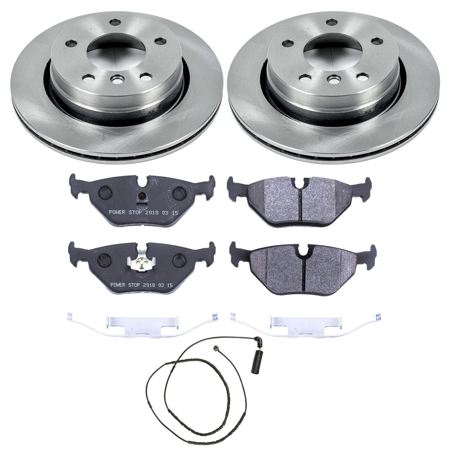 PowerStop 2000 BMW 323Ci Rear Track Day Brake Kit (TDBK613)