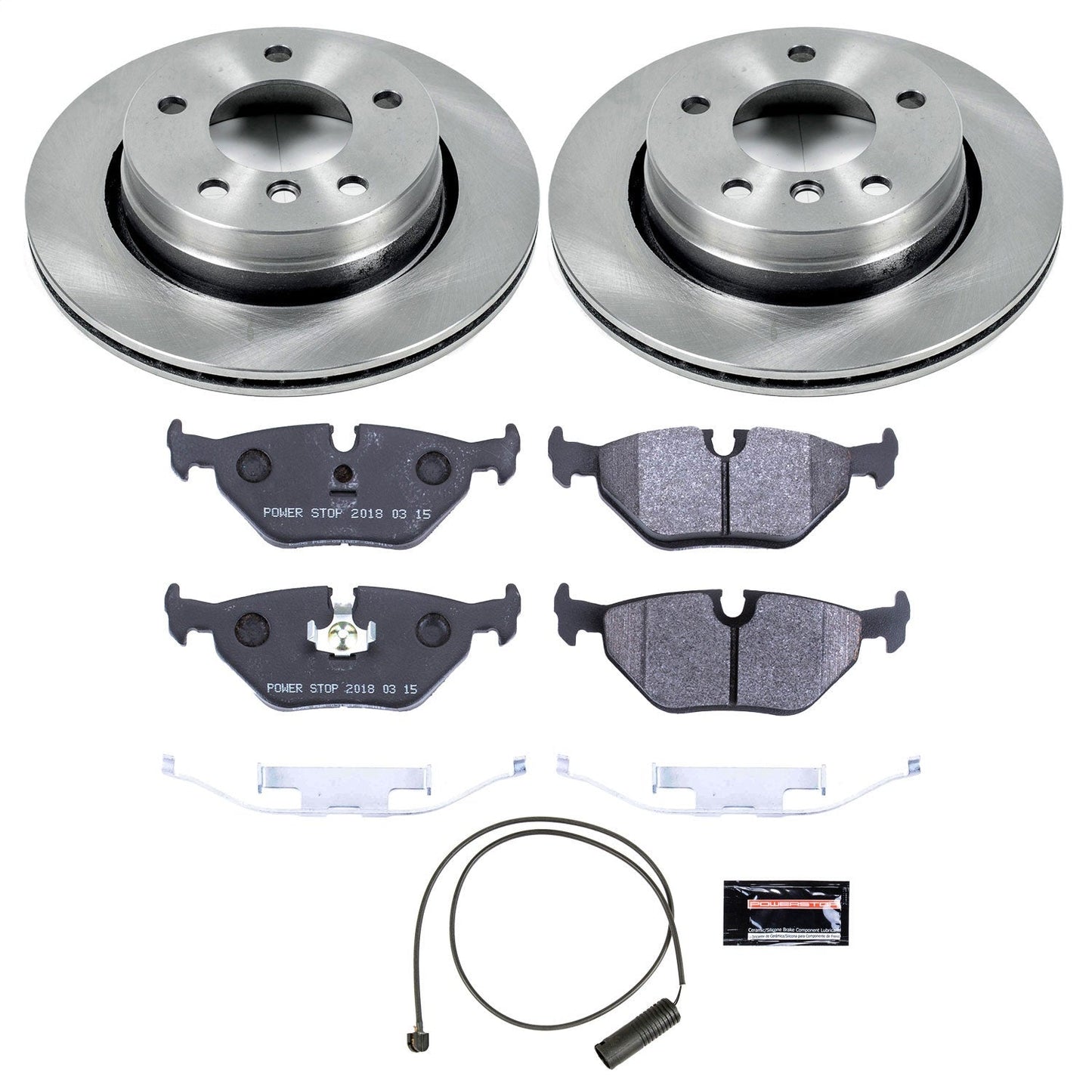 PowerStop 98-99 BMW 323i Rear Track Day Brake Kit (TDBK615)