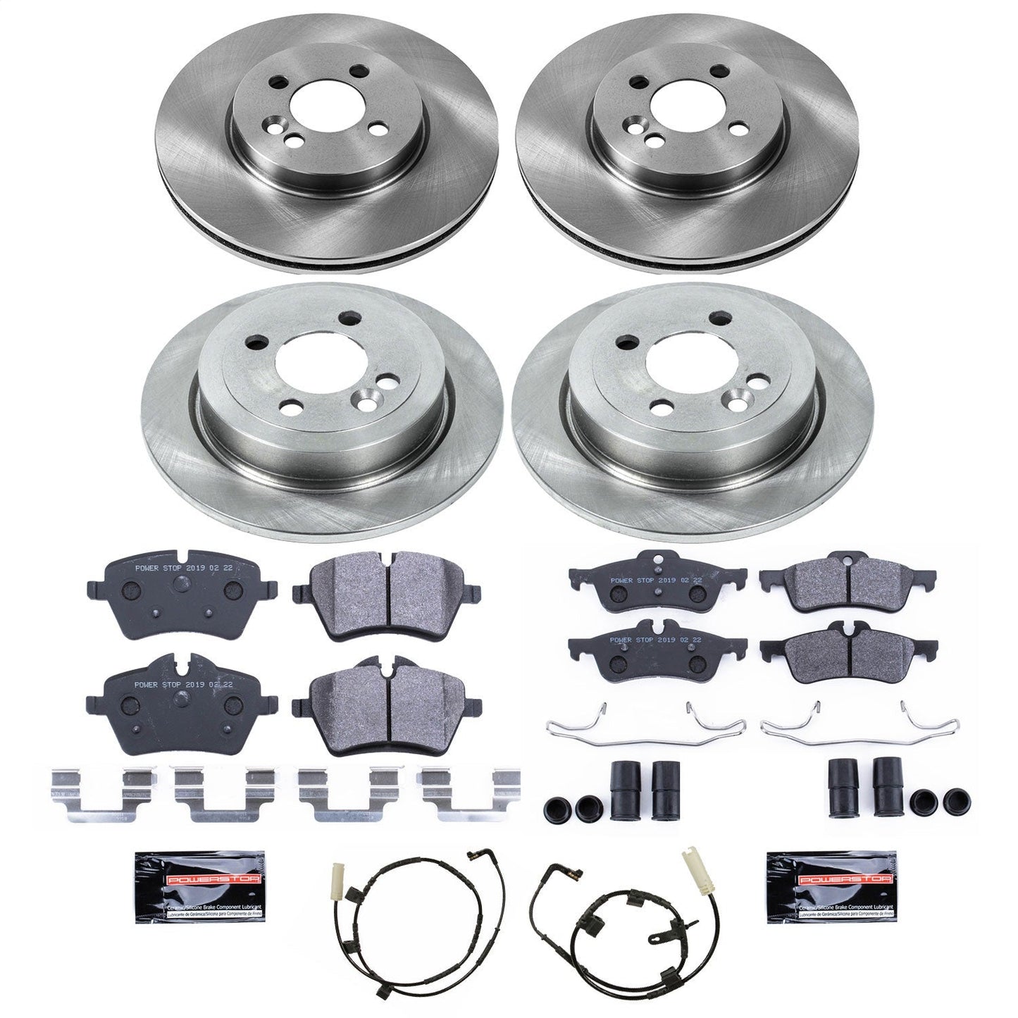 PowerStop 07-10 Mini Cooper Front & Rear Track Day Brake Kit (TDBK6301)