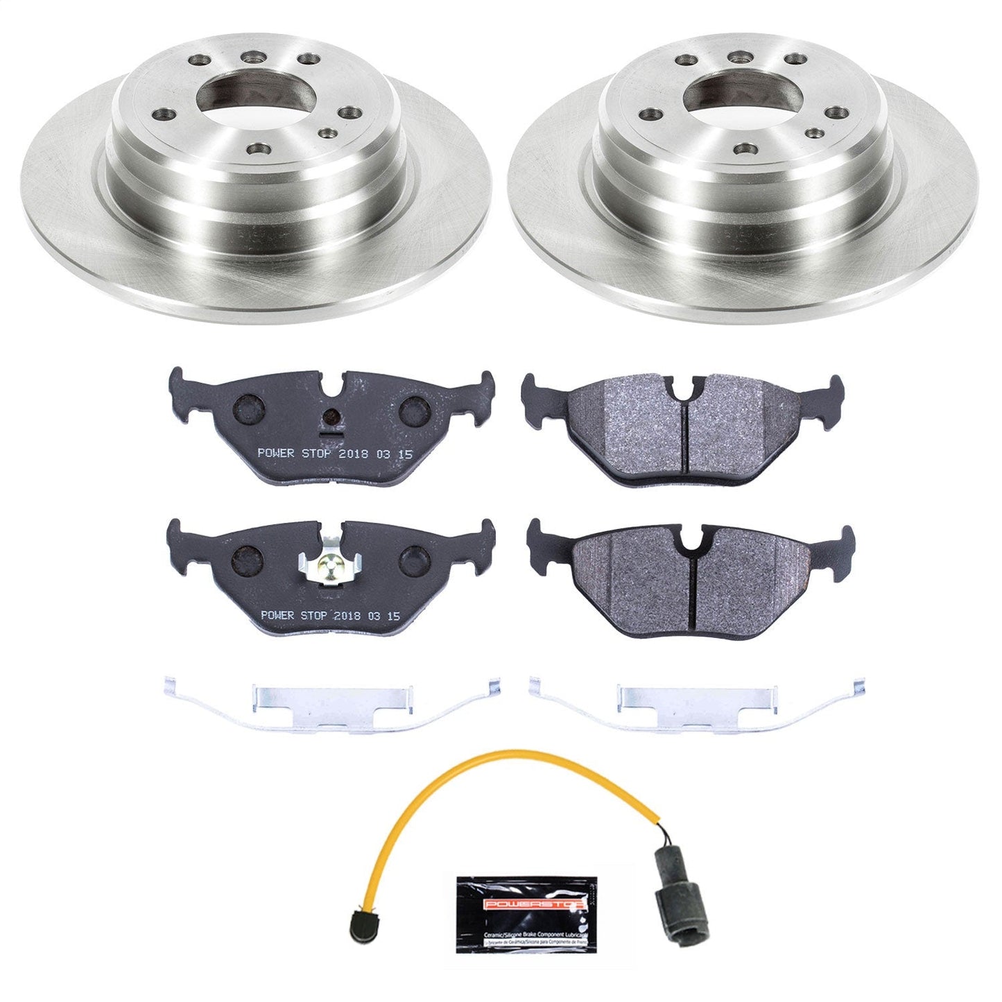PowerStop 1989 BMW 525i Rear Track Day Brake Kit (TDBK7336)