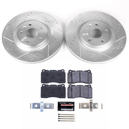 PowerStop 13-19 Cadillac XTS Front Track Day Brake Kit (TDBK8825)