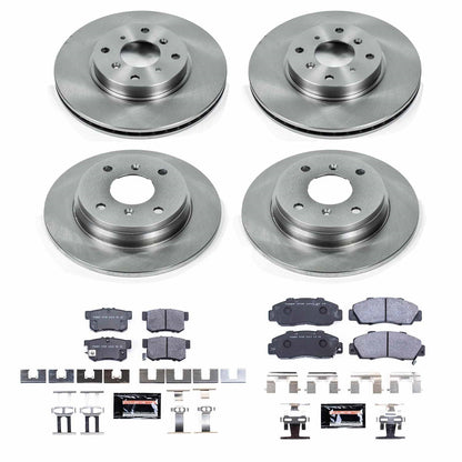 PowerStop 93-96 Honda Prelude Front & Rear Track Day SPEC Brake Kit (TDSK1038)