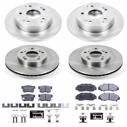 PowerStop 98-02 Honda Accord Front & Rear Track Day SPEC Brake Kit (TDSK1042)