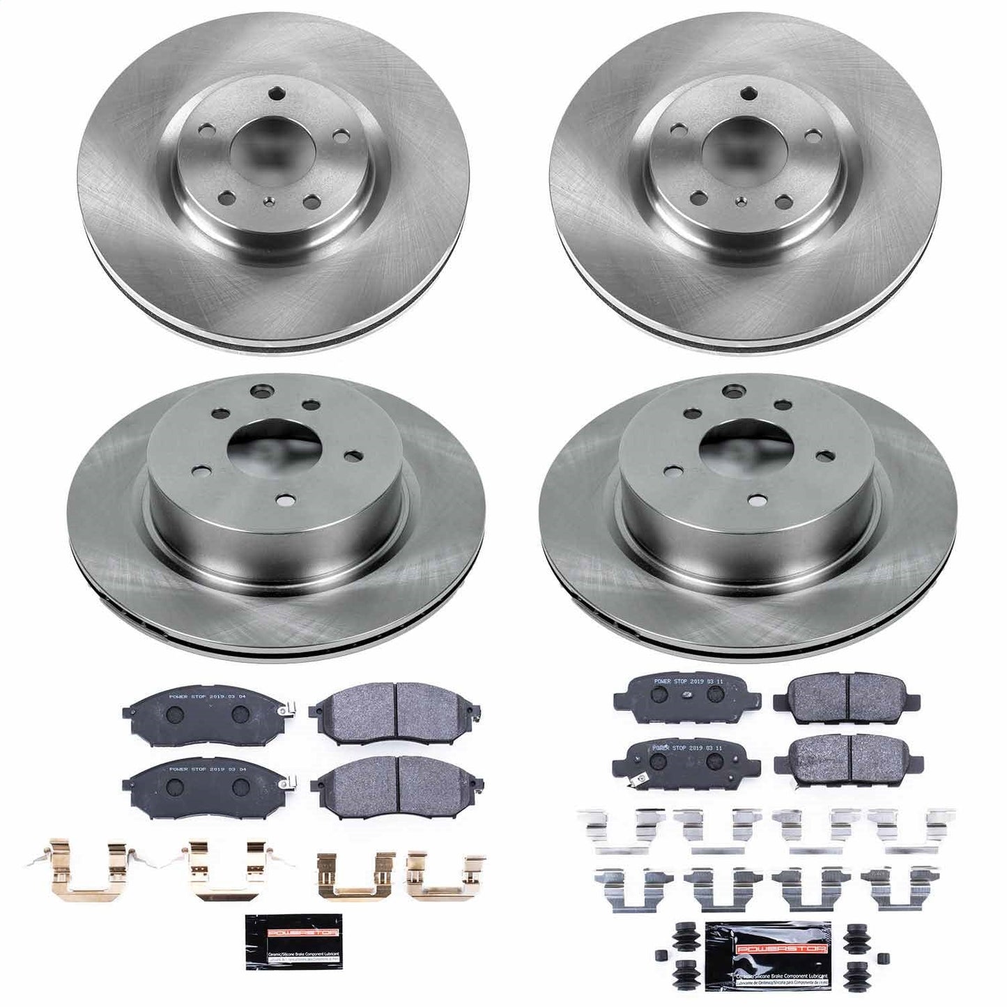 PowerStop 08-12 Infiniti EX35 Front & Rear Track Day SPEC Brake Kit (TDSK114)