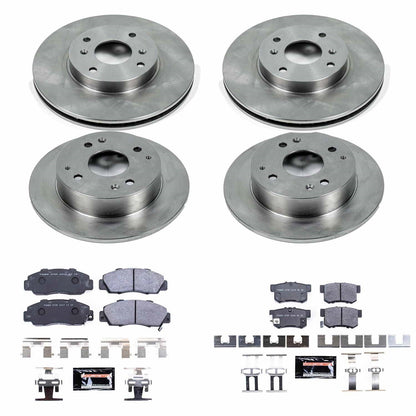 PowerStop 98-99 Acura CL Front & Rear Track Day SPEC Brake Kit (TDSK1238)