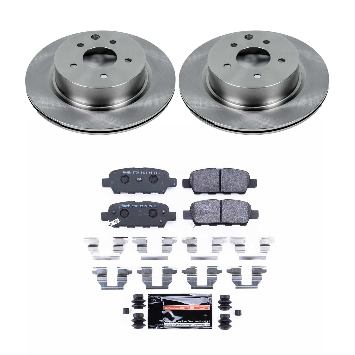 PowerStop 08-12 Infiniti EX35 Rear Track Day SPEC Brake Kit (TDSK179)