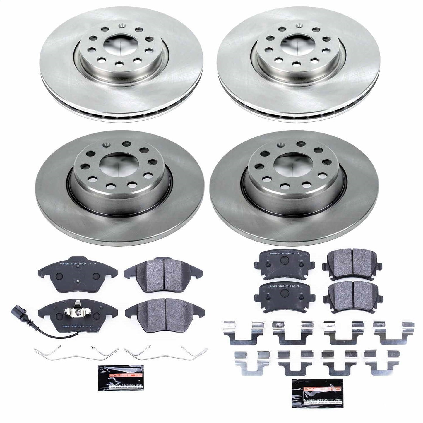 PowerStop 06-09 Audi A3 Front & Rear Track Day SPEC Brake Kit (TDSK2260)