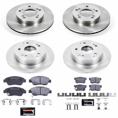 PowerStop 02-06 Acura RSX Front & Rear Track Day SPEC Brake Kit (TDSK2387)