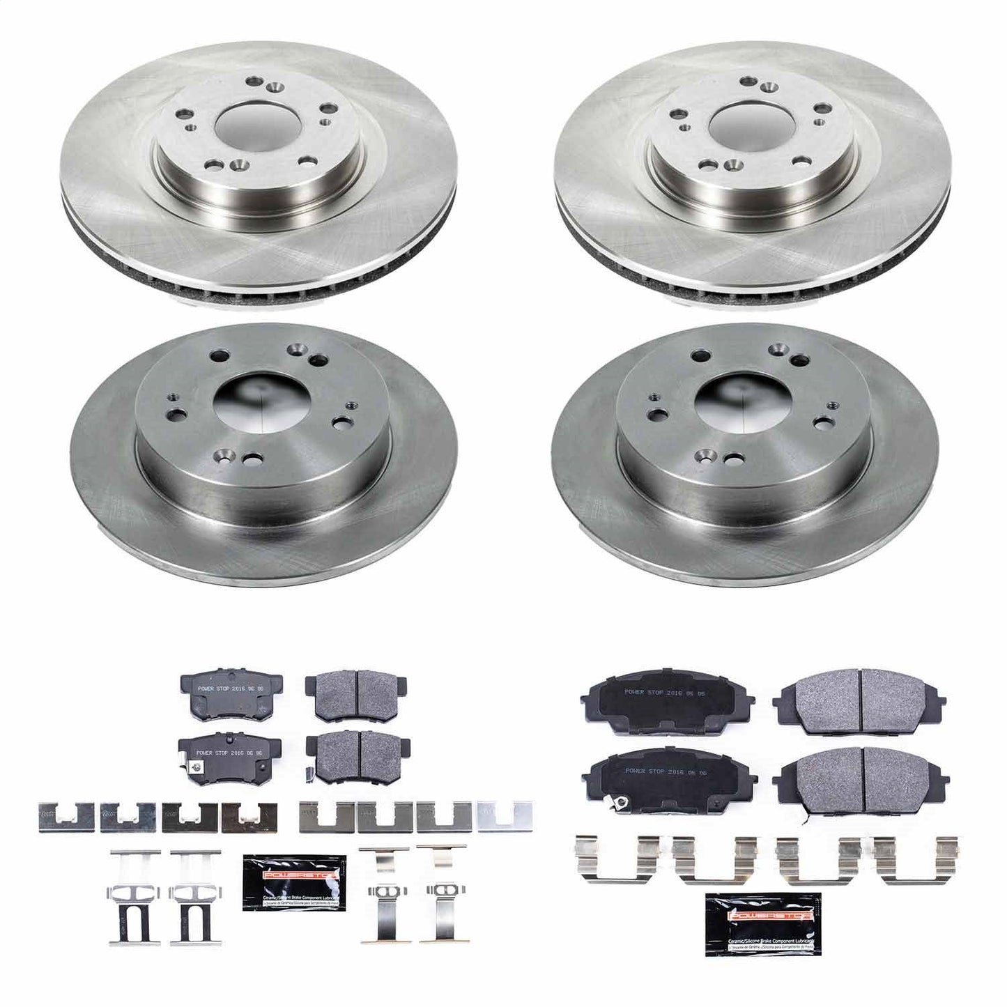 PowerStop 06-11 Honda Civic Front & Rear Track Day SPEC Brake Kit (TDSK2440)