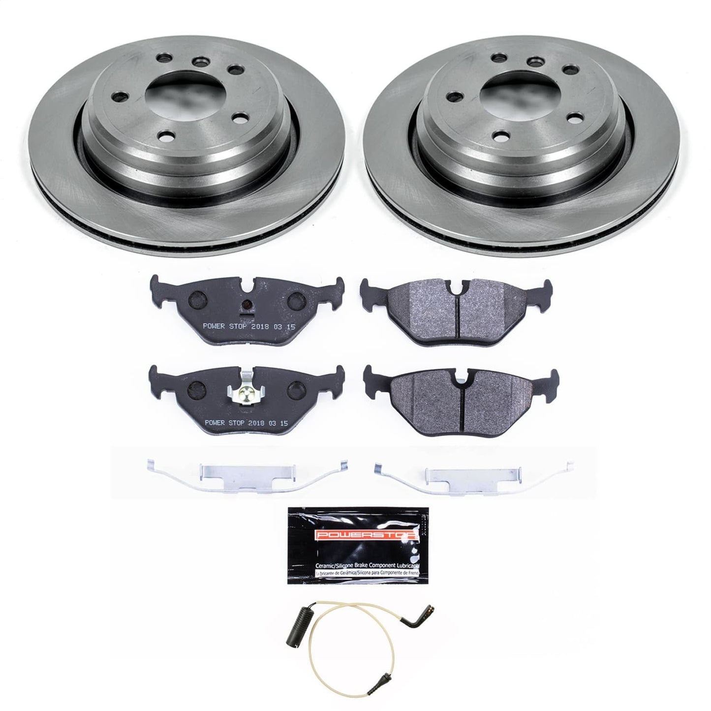 PowerStop 01-03 BMW 525i Rear Track Day Spec Brake Kit (TDSK3125)