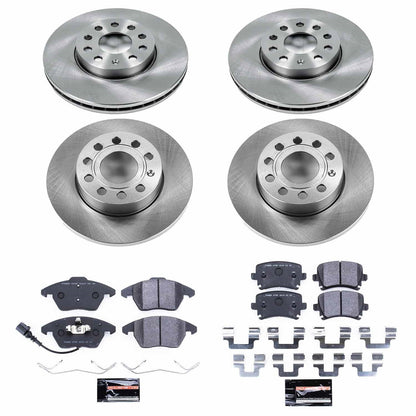 PowerStop 05-10 Volkswagen Jetta Front & Rear Track Day SPEC Brake Kit (TDSK4068)