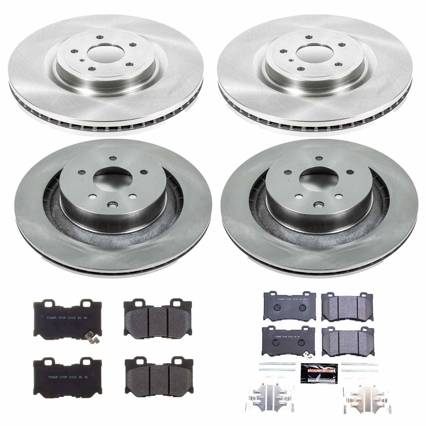 PowerStop 08-13 Infiniti G37 Front & Rear Track Day SPEC Brake Kit (TDSK4138)