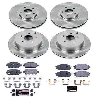 PowerStop 11-14 Nissan Murano Front & Rear Track Day SPEC Brake Kit (TDSK4476)