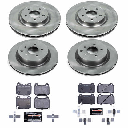 PowerStop 03-04 Infiniti G35 Front & Rear Track Day SPEC Brake Kit (TDSK4488)
