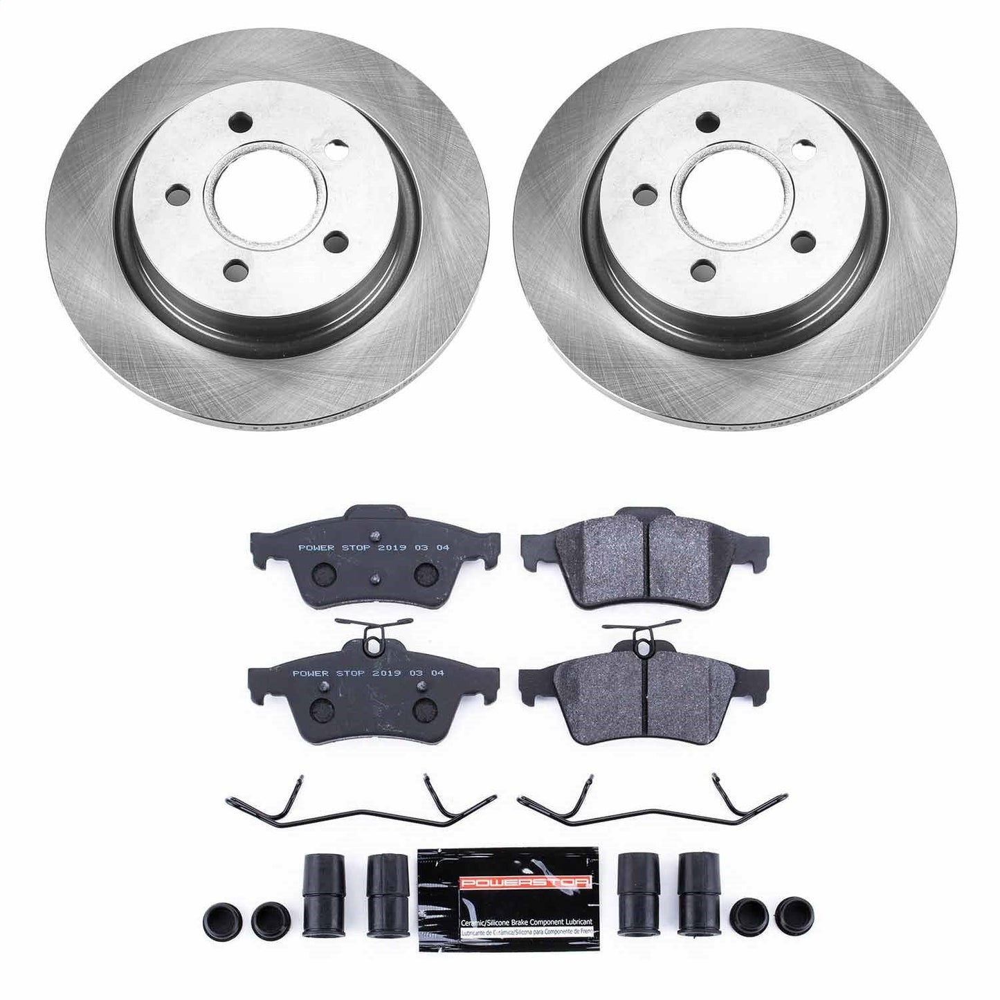 PowerStop 08-13 Volvo C30 Rear Track Day SPEC Brake Kit (TDSK4613)