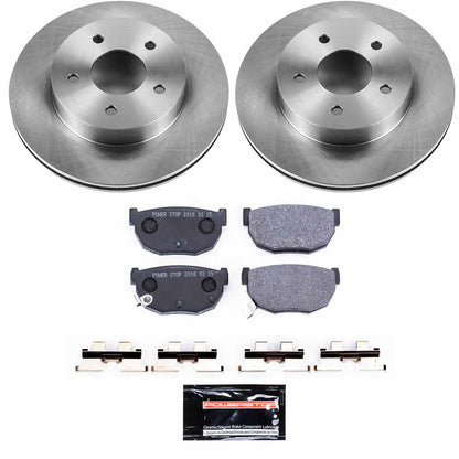 PowerStop 86-89 Nissan 300ZX Rear Track Day SPEC Brake Kit (TDSK4778)