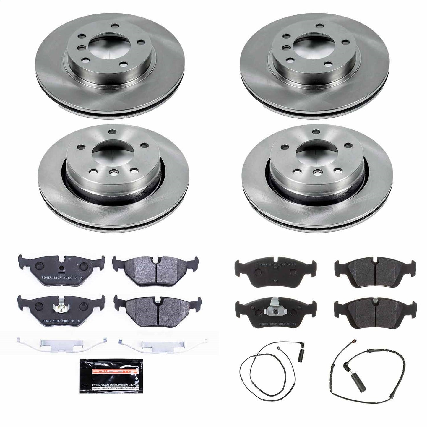 PowerStop 2000 BMW 323Ci Front & Rear Track Day SPEC Brake Kit (TDSK507)