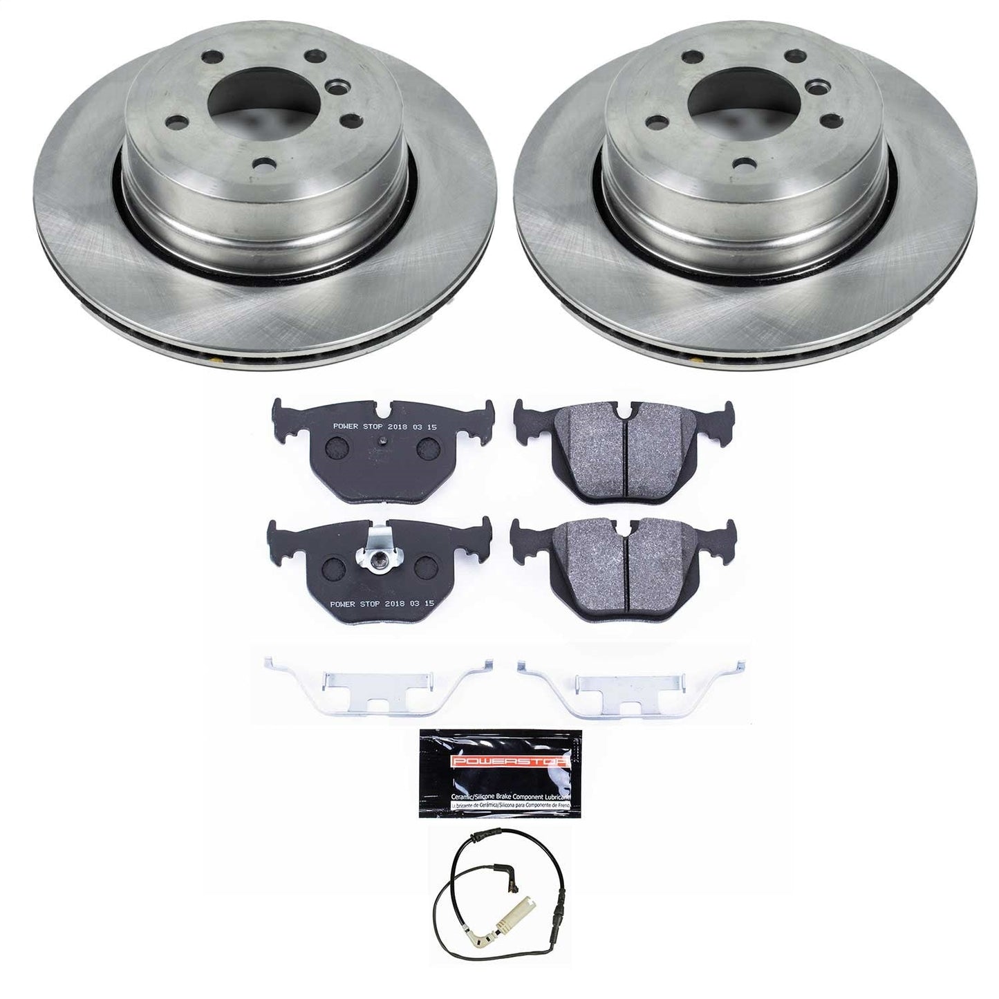 PowerStop 06-07 BMW 525xi Rear Track Day SPEC Brake Kit (TDSK5491)