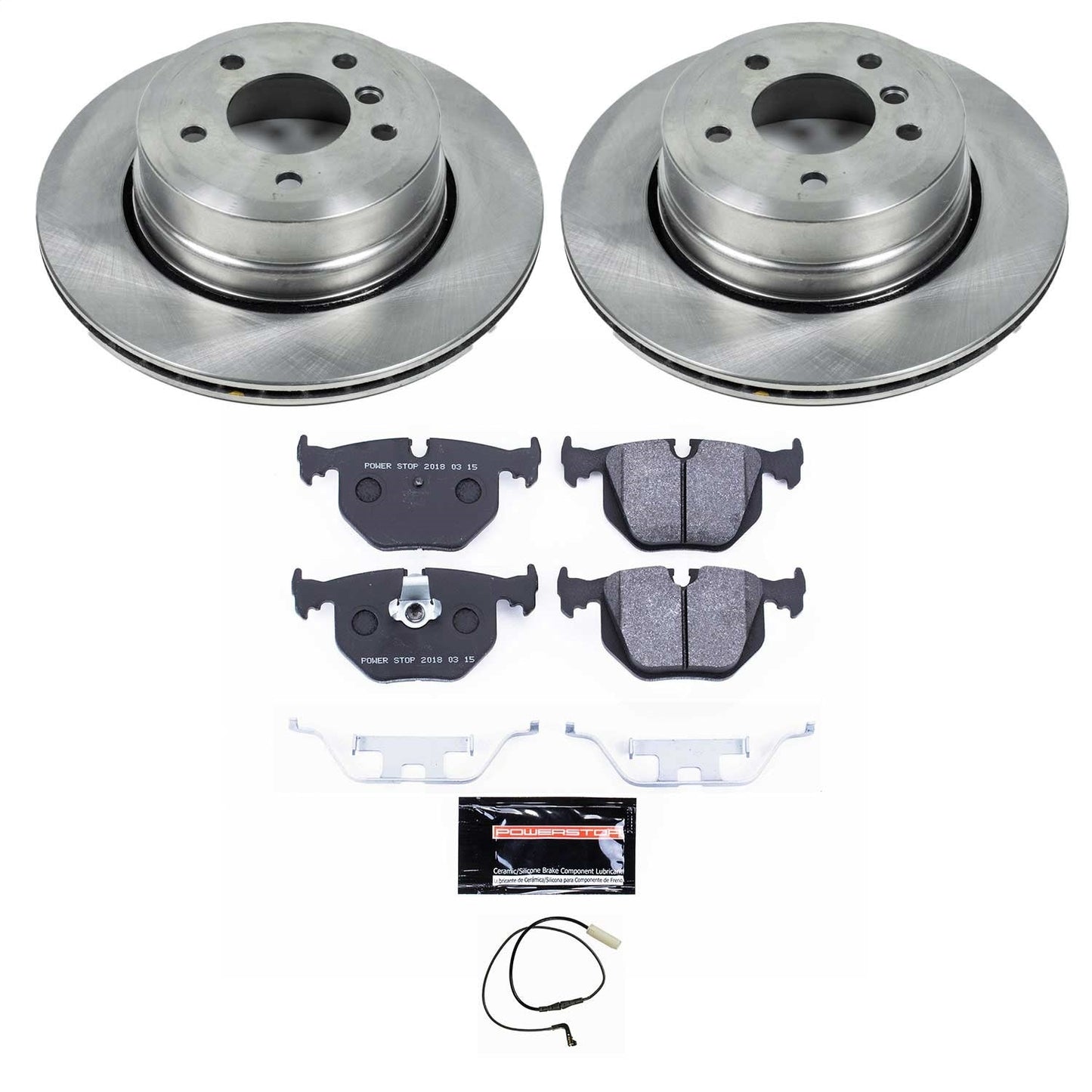 PowerStop 06-07 BMW 530xi Rear Track Day SPEC Brake Kit (TDSK5492)