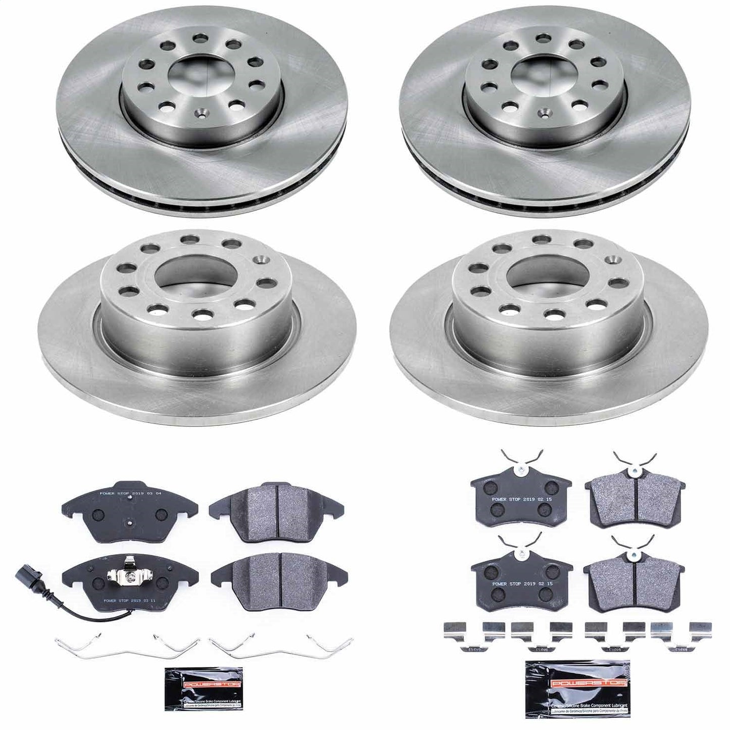 PowerStop 10-12 Audi A3 Front & Rear Track Day SPEC Brake Kit (TDSK5749)
