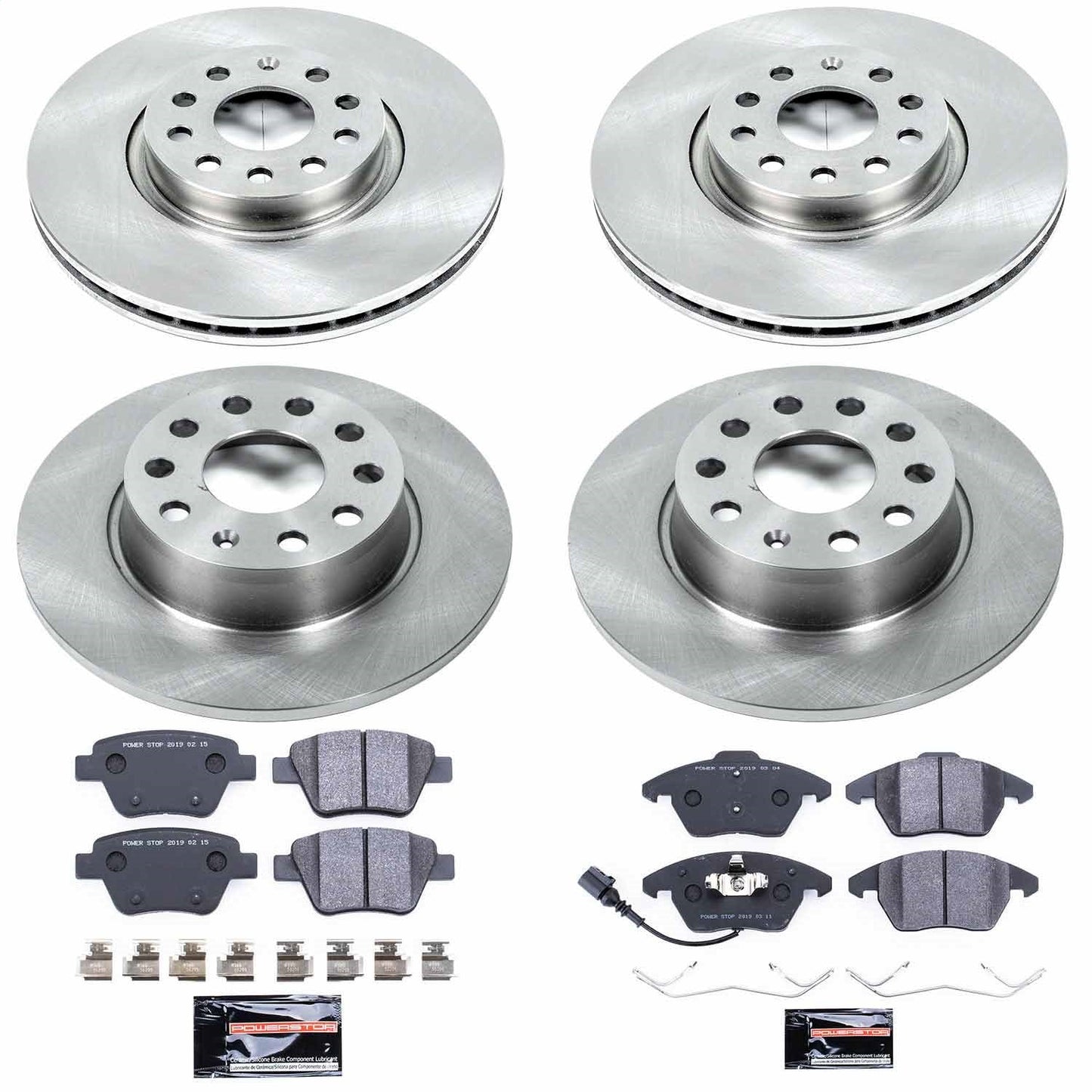 PowerStop 10-12 Audi A3 Front & Rear Track Day SPEC Brake Kit (TDSK5801)