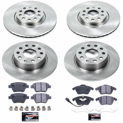 PowerStop 10-12 Audi A3 Front & Rear Track Day SPEC Brake Kit (TDSK5801)