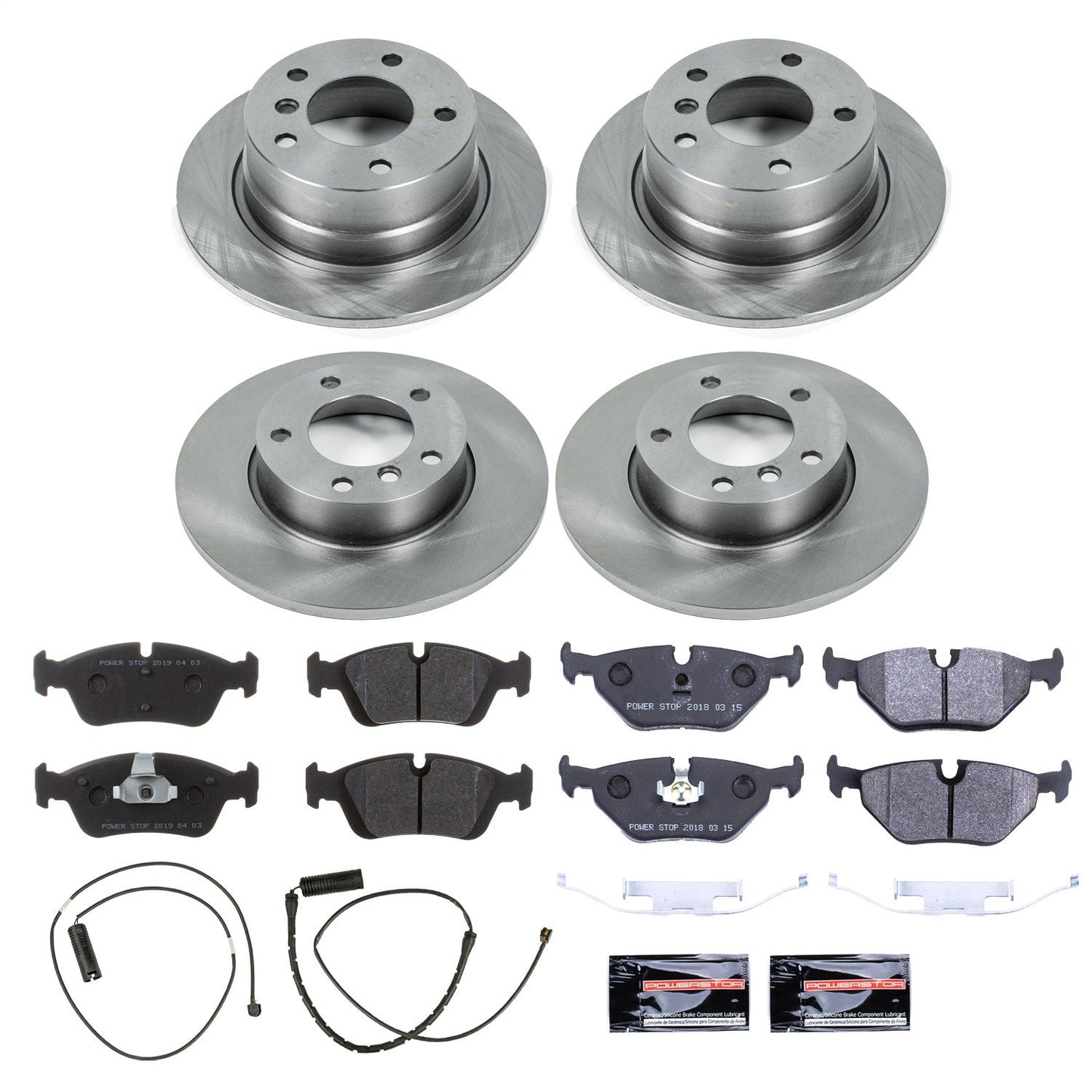 PowerStop 95-99 BMW 318ti Front & Rear Track Day SPEC Brake Kit (TDSK591)