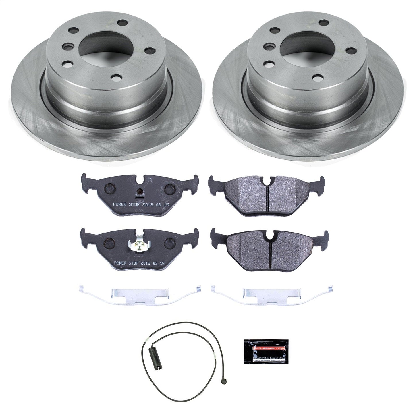 PowerStop 95-99 BMW 318ti Rear Track Day SPEC Brake Kit (TDSK593)