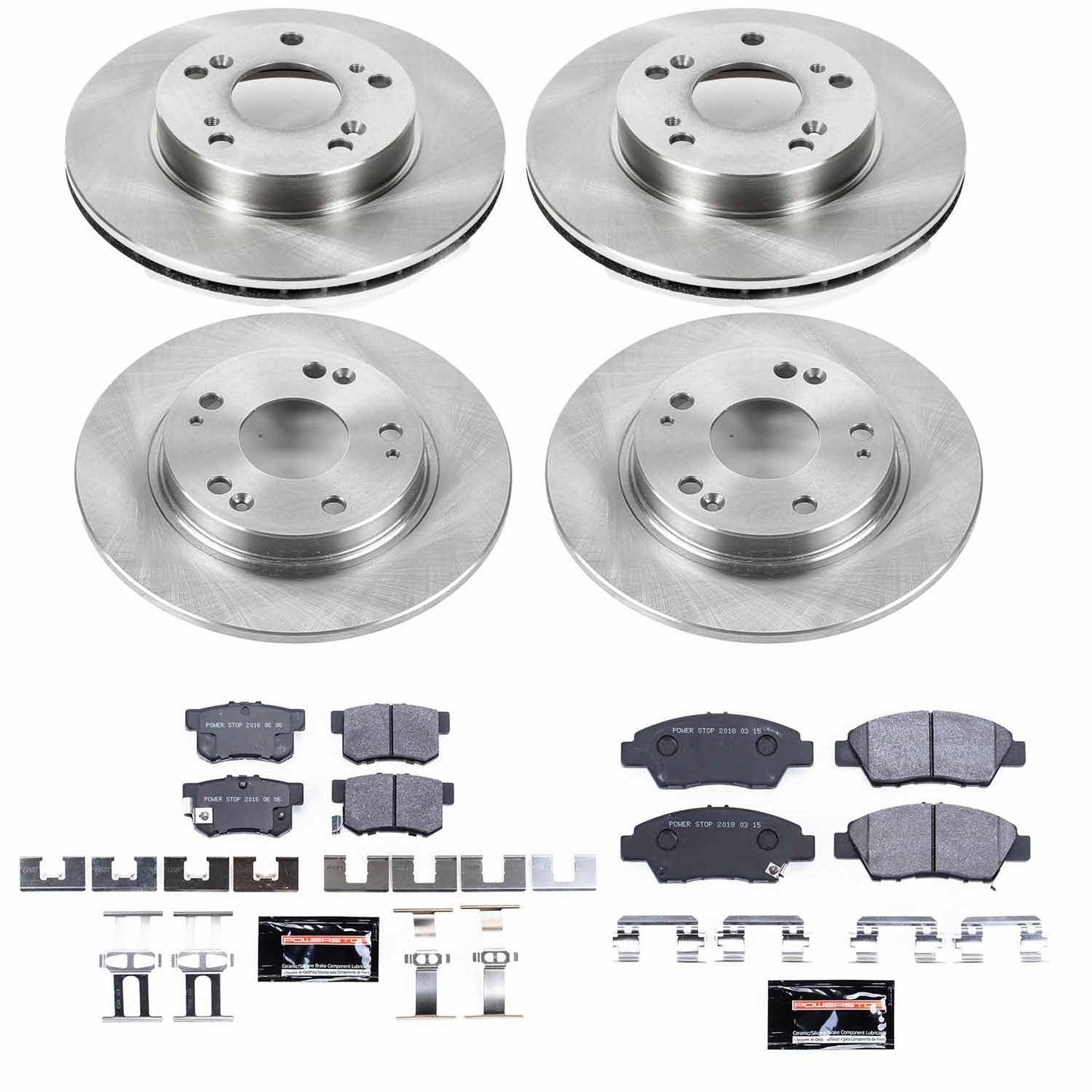 PowerStop 11-15 Honda CR-Z Front & Rear Track Day SPEC Brake Kit (TDSK5936)