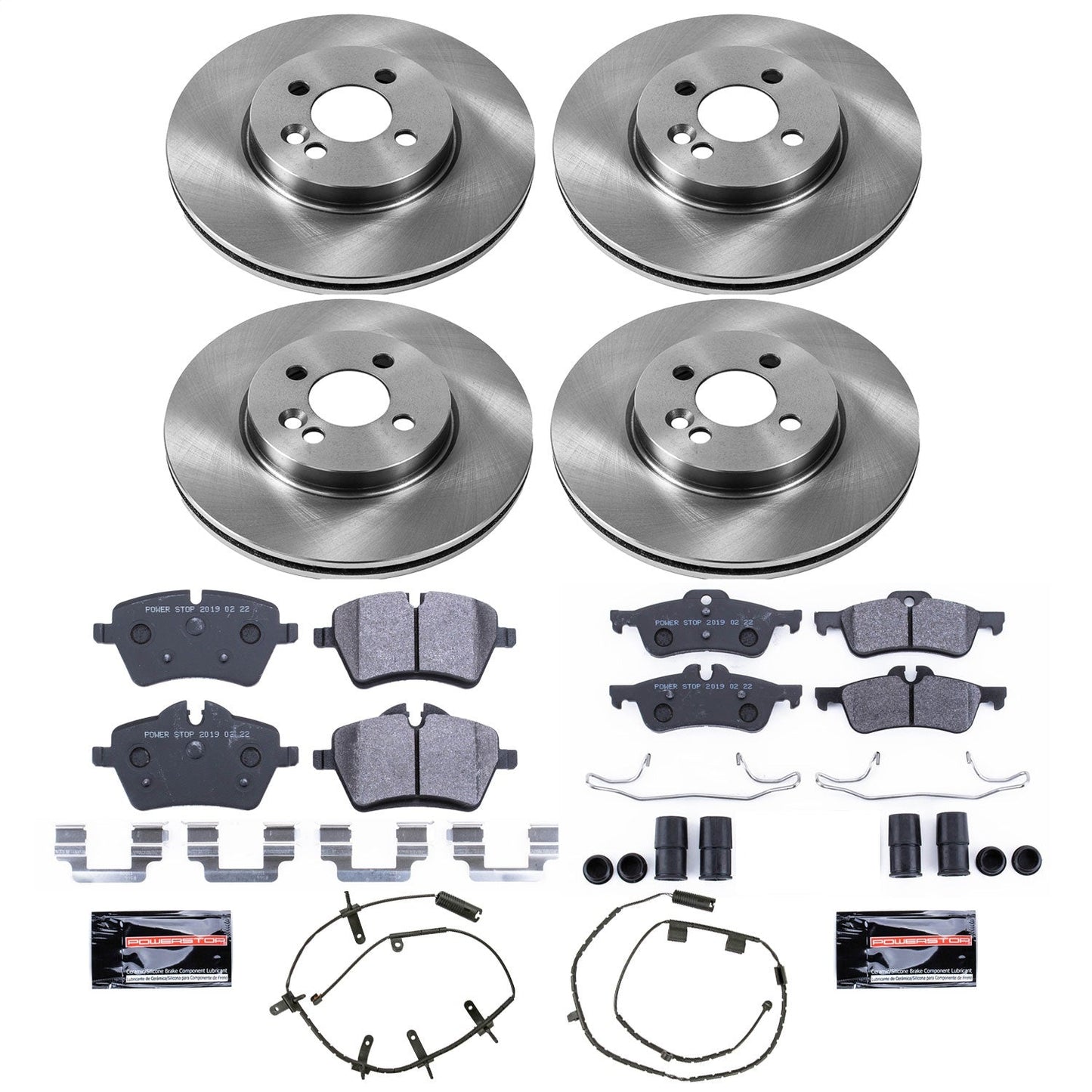 PowerStop 07-08 Mini Cooper Front & Rear Track Day SPEC Brake Kit (TDSK6299)