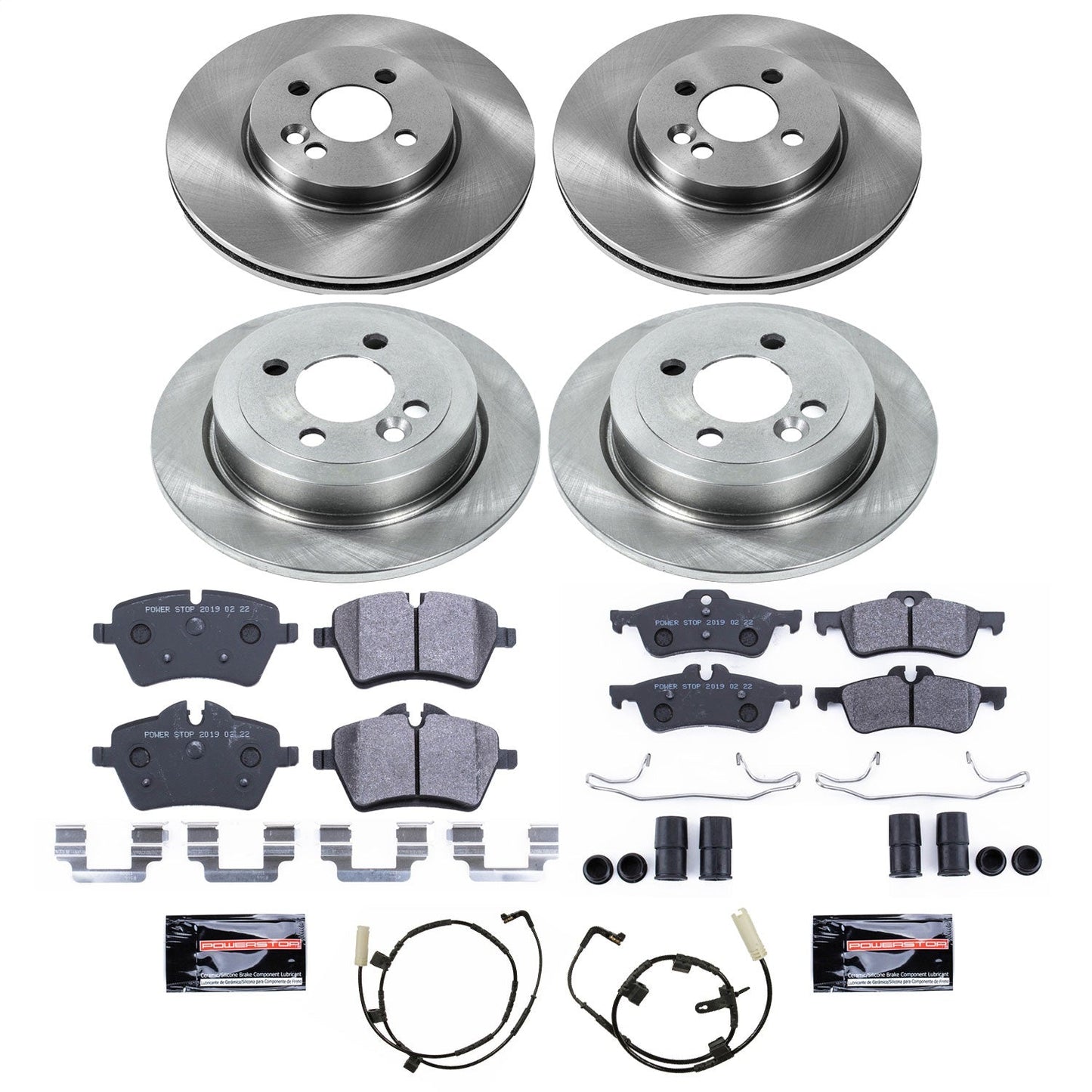 PowerStop 07-10 Mini Cooper Front & Rear Track Day SPEC Brake Kit (TDSK6301)