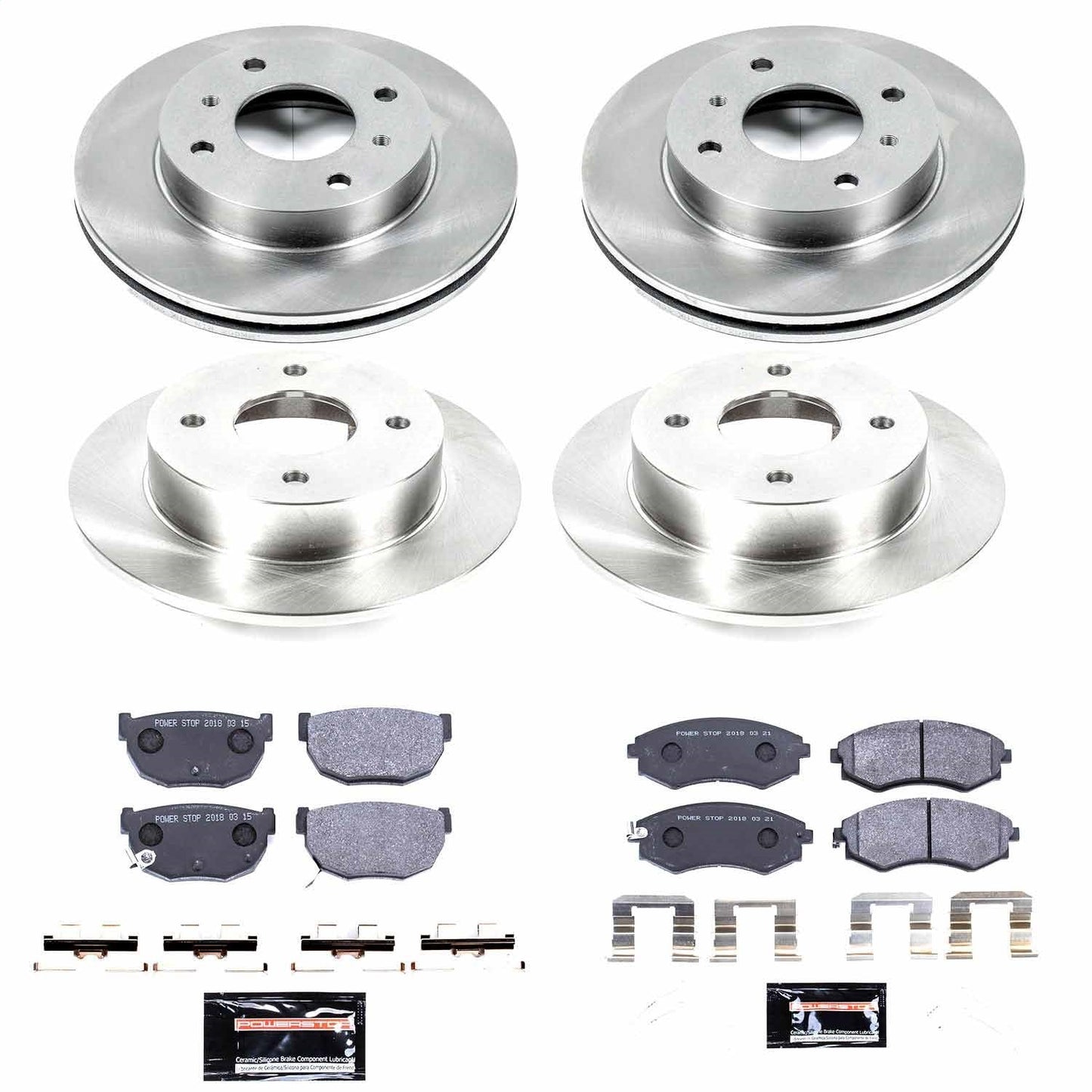 PowerStop 89-94 Nissan 240SX Front & Rear Track Day SPEC Brake Kit (TDSK657)